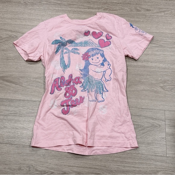3 for $6 88 tees 100% cotton made in aloha Pink Aloha Tee L - Picture 1 of 3